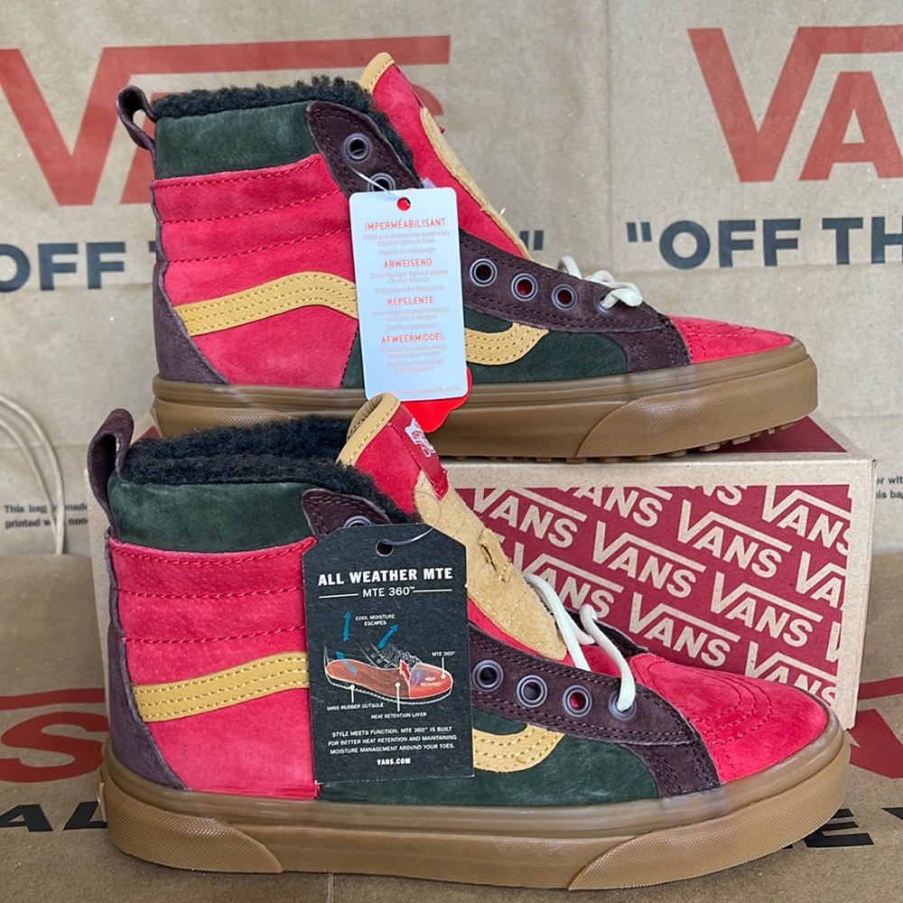 Vans Sk8-Hi 46 MTE Dx Poinsettia /Forest Night sneakers WMNS boots - Picture 1 of 16